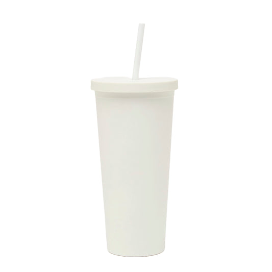 Sippy 24 oz Plastic Cup - White