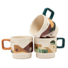 Set of 3 Stacking Desert Mugs