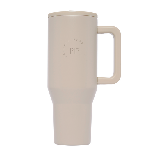 40 Oz Hydrator Water Bottle - Tan Logo