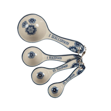 Blue Willow Floral Measuring Spoons