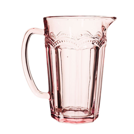 Clarisse Glass Jug Pink