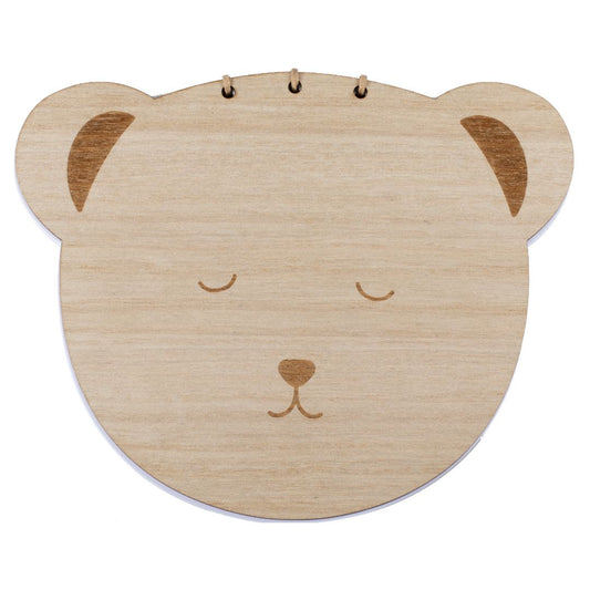 Guest Book - Wooden Teddy