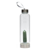 Green Aventurine 'Heal' Interchangeable Crystal Water Bottle