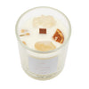 Citrine Crystal 'Success' Dark Amber & Peony Scented Candle