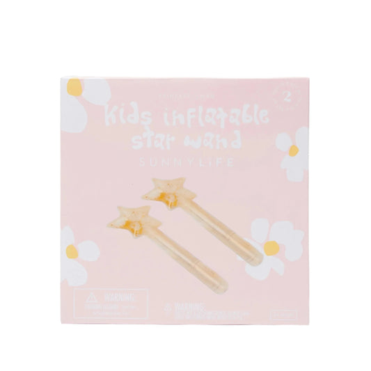 Kids Inflatable Star Wand Princess Swan Gold Set of 2