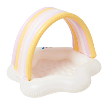 Kids Inflatable Rainbow Pool With Shade
