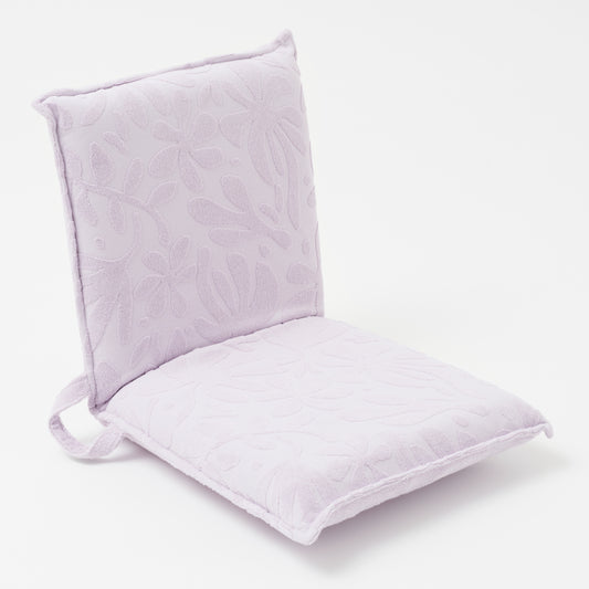 Terry Travel Lounger Chair Rio Sun Pastel Lilac