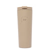 Travel 24 oz 2 in 1 Tumbler - Tan Logo