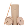 Travel 24 oz 2 in 1 Tumbler - Tan Logo