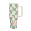 40 Oz Hydrator Bottle - Floral Gingham