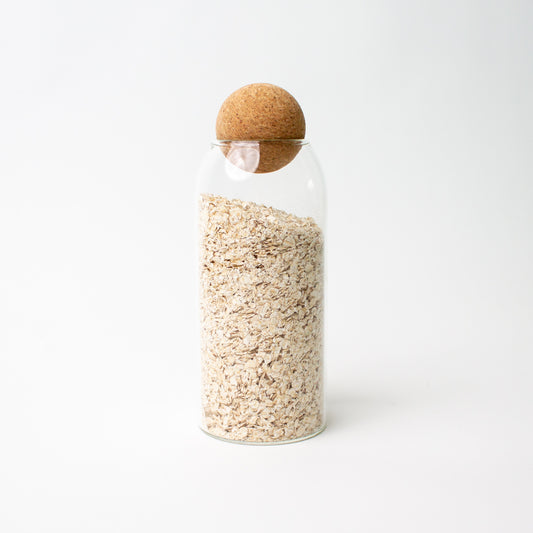 Glass and Cork Storage Jar 1200ml