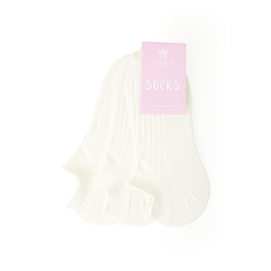 3 Pack Ribbed Ankle Socks