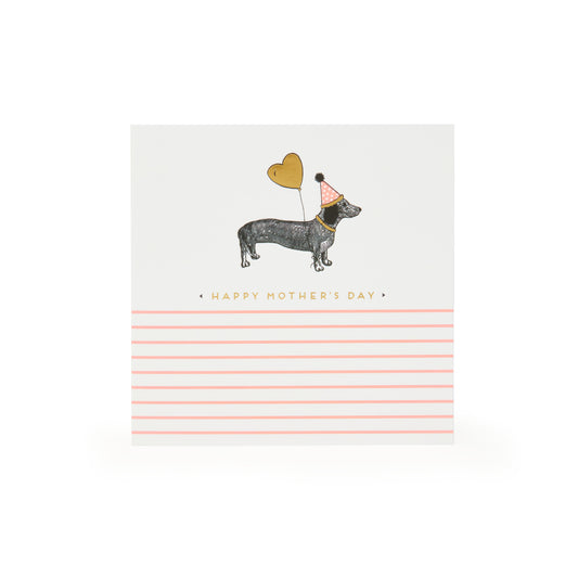 Sausage Dog Mother's Day Card