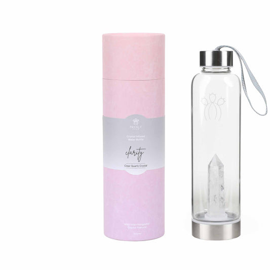 Clarity Clear Quartz Crystal Water Bottle