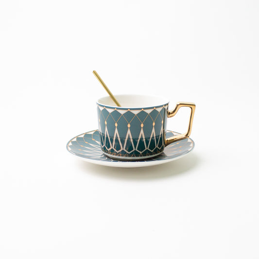 Zina Mug and Saucer with Spoon