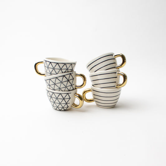 Mini Lina Espresso Mugs, Set of 6