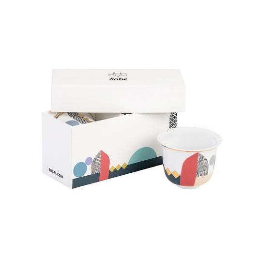 Gift Set of 2 Silsal x Sabr 'Layalee' Arabic Coffee Cups