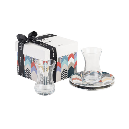 Gift Set of 2 Silsal x Sabr 'Layalee' Istikanah Teacup & Saucer