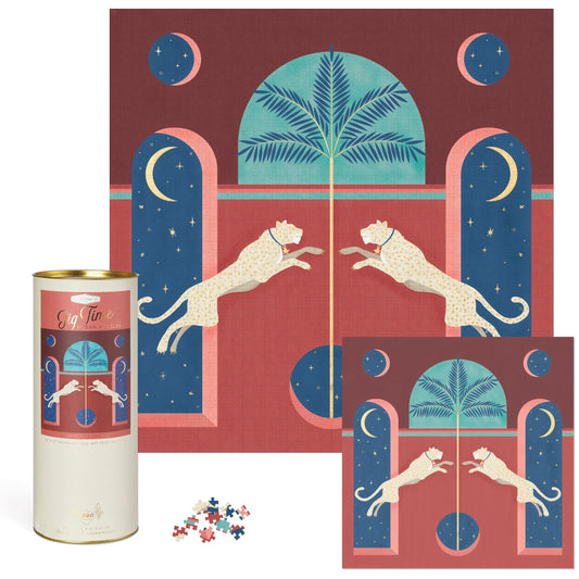 Leopards - 1000 Pc Puzzle with Frameable Art Print