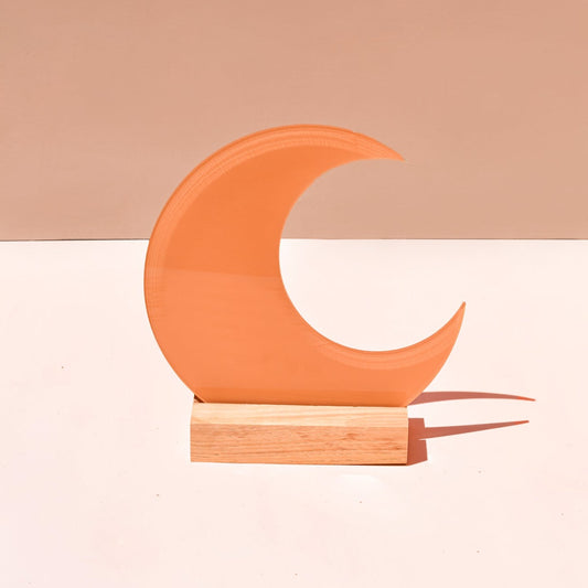Luna Crescent Moon acrylic sign