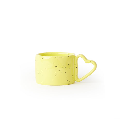 'Lovestruck' Speckled Mug w/ Heart Handle