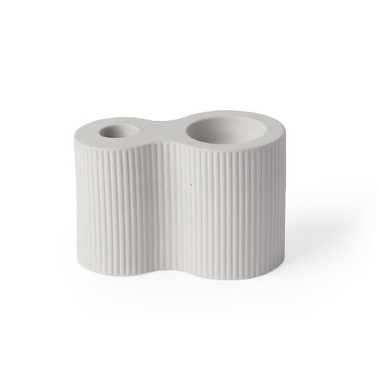 'Infinity' Duo Candle Holder, Earl Grey