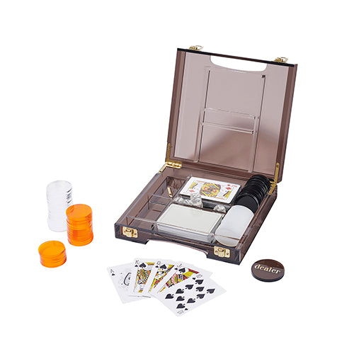 Lucite Poker Games Set