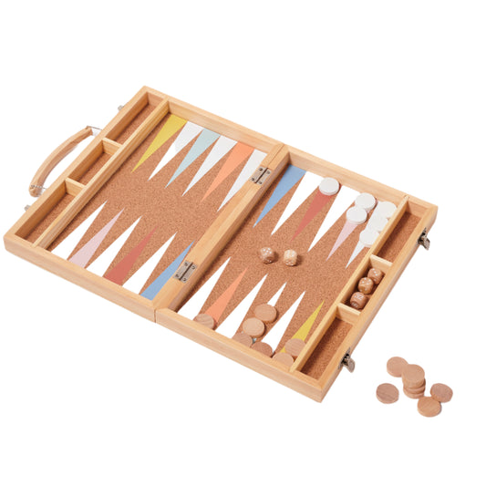 Back to Basics Wooden Backgammon Majorelle