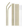 10 Piece Strawsome Stainless Steel Straw Set