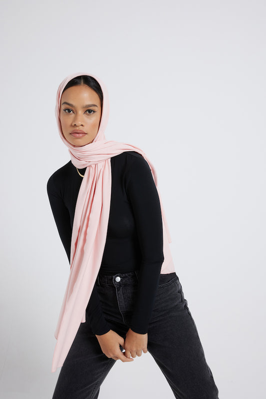 Modest Beyond Organic Bamboo Jersey Hijab - Light Pink