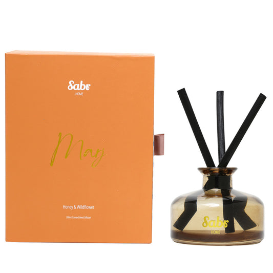 Marj Scented Reed Diffuser, Honey & Wildflower, 200ml