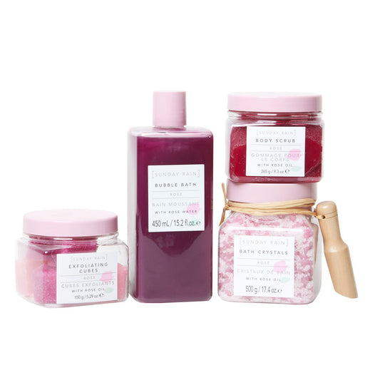 Sunday Rain Rose Bath Bundle