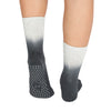 Grey Ombre Grippy Crew Yoga Socks