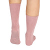 Pink Grippy Crew Yoga Socks