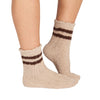 Beige Cozy Striped Socks