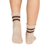 Beige Cozy Striped Socks