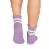 Purple Cozy Striped Socks