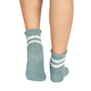Sage Green Cozy Striped Socks