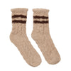 Beige Cozy Striped Socks