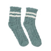 Sage Green Cozy Striped Socks