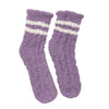Purple Cozy Striped Socks