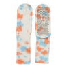 Tie Dye Blue & Orange Grippy Crew Yoga/Pilates Socks