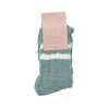 Sage Green Cozy Striped Socks
