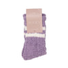 Purple Cozy Striped Socks