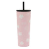 Travel 24 oz 2 in 1 Tumbler - Daisy Pink
