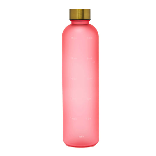 DAY 1L Water Tracking Bottle - Pink