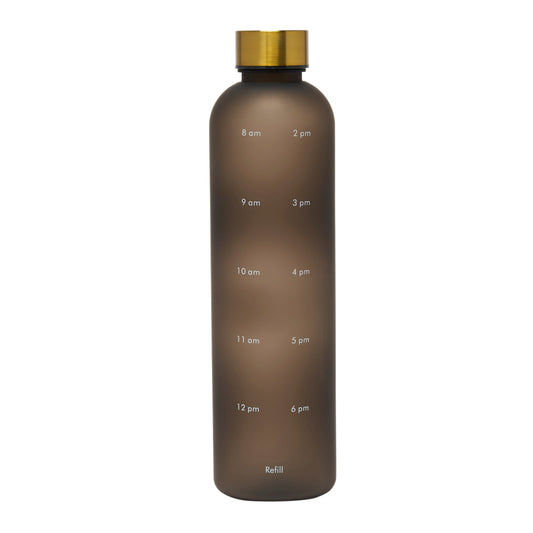 DAY 1L Water Tracking Bottle - Black