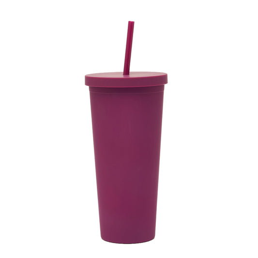 Sippy 24 oz Plastic Cup - Burgundy