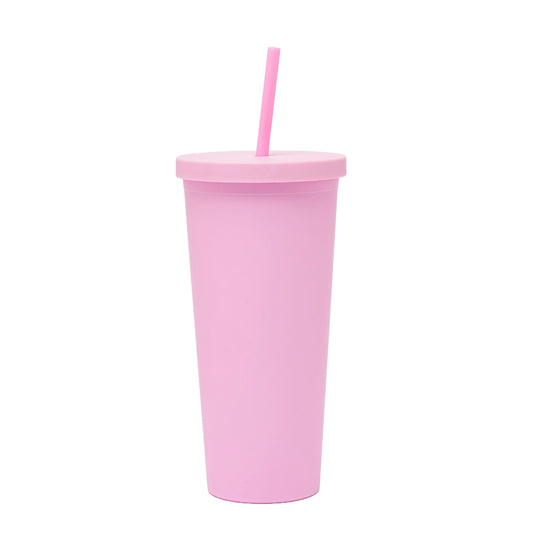 Sippy 24 oz Plastic Cup - Pink