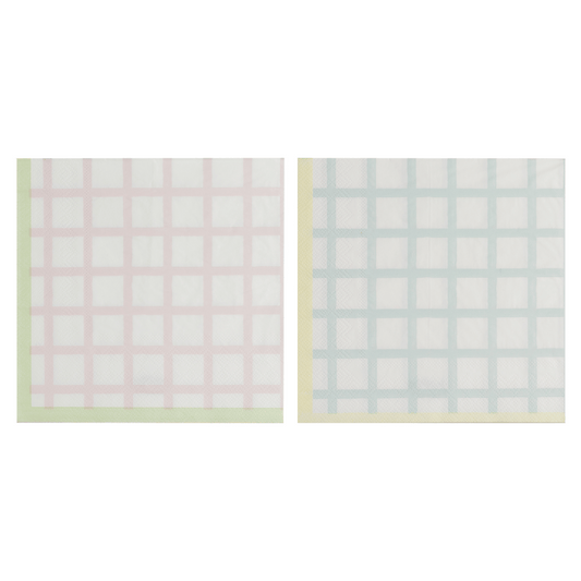 Easter Gingham Napkins pack of 16